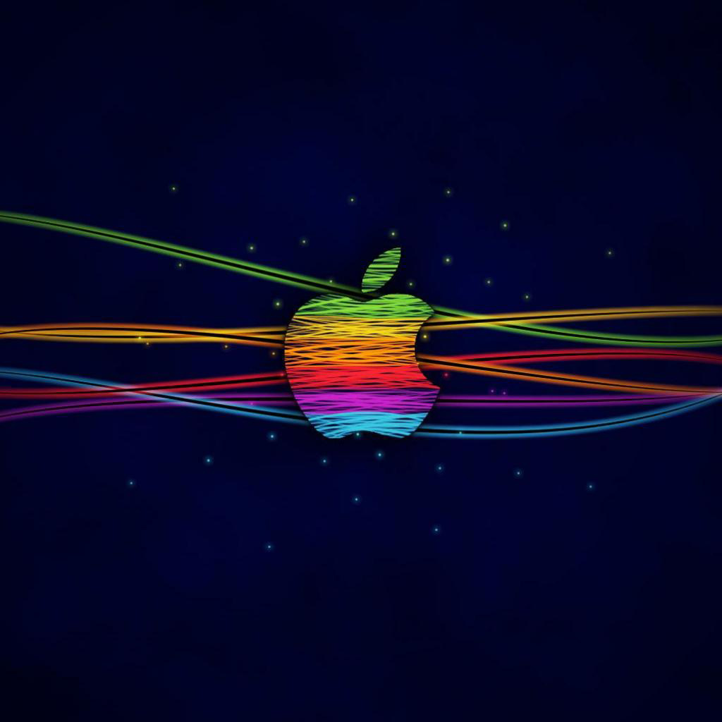 iPad Wallpaper Awesome Apple Logo Mini