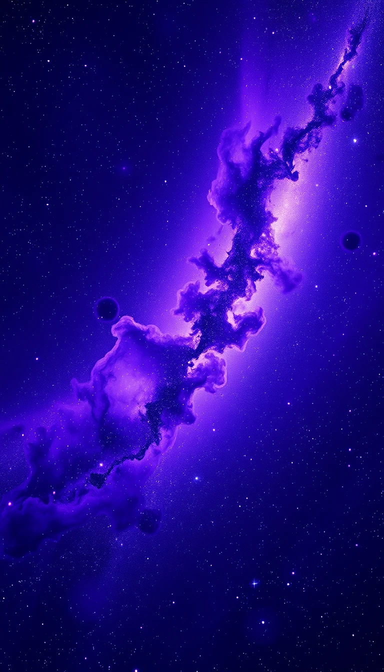 Hd Purple Space Wallpaper