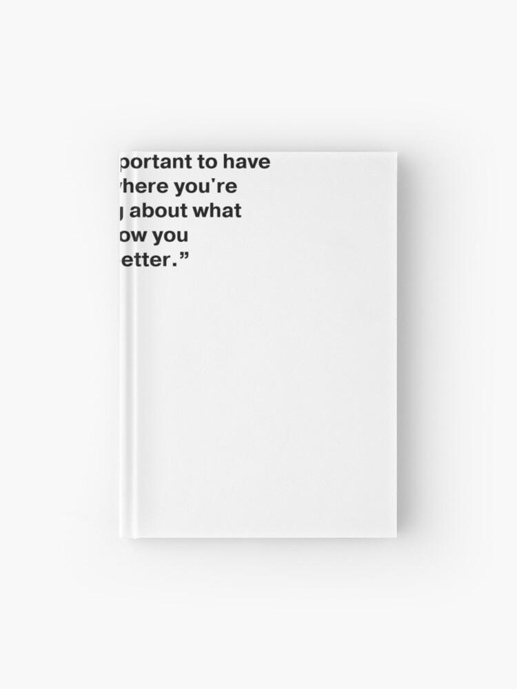 Elon Musk Quote feedback loop Hardcover Journal for Sale by
