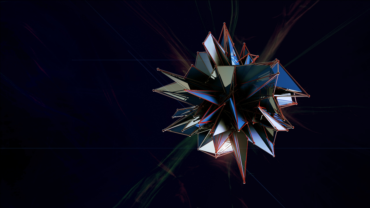 Juxtaposed Graphix Cinema 4d Abstract Atom Wallpaper 720p