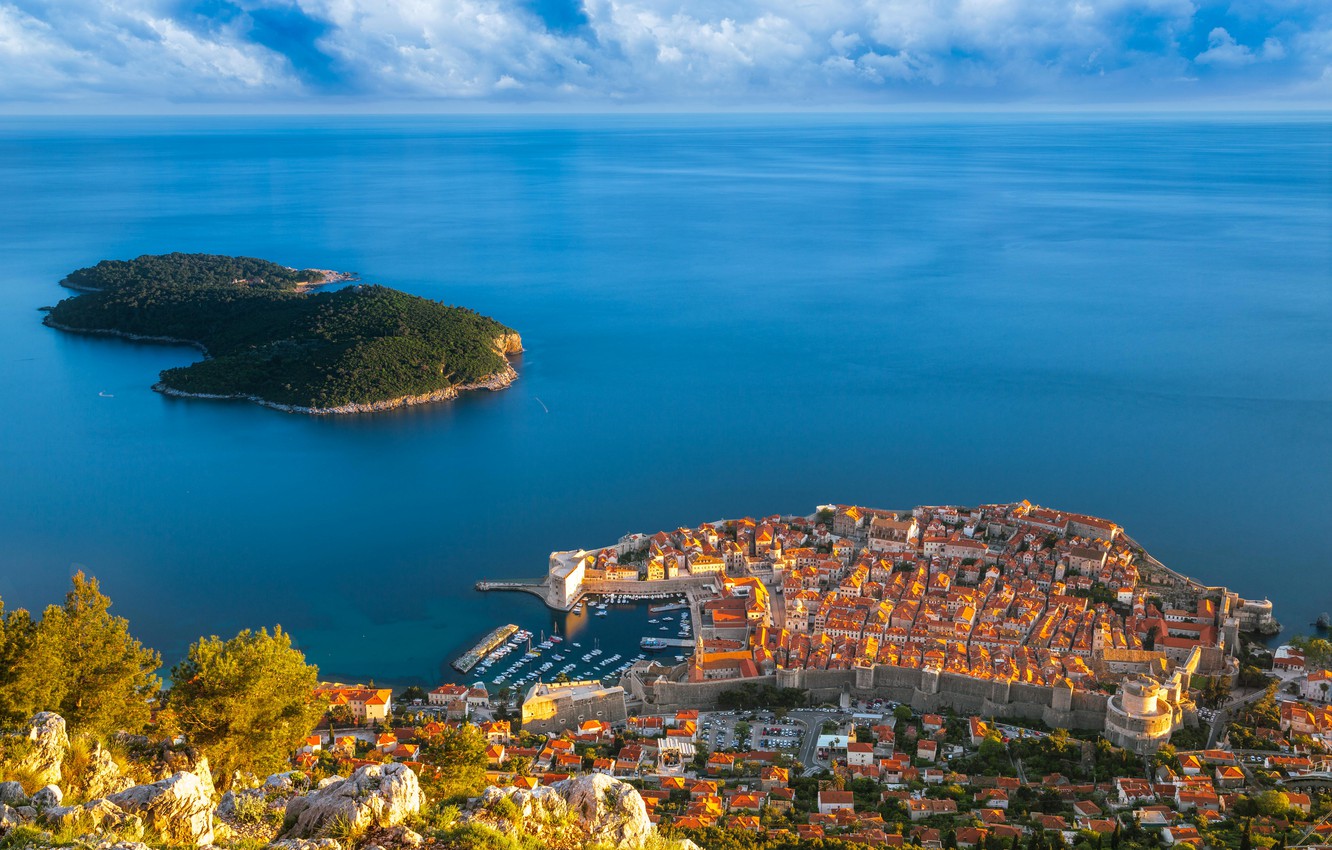 Wallpaper Sea Island Croatia Dubrovnik Image For Desktop