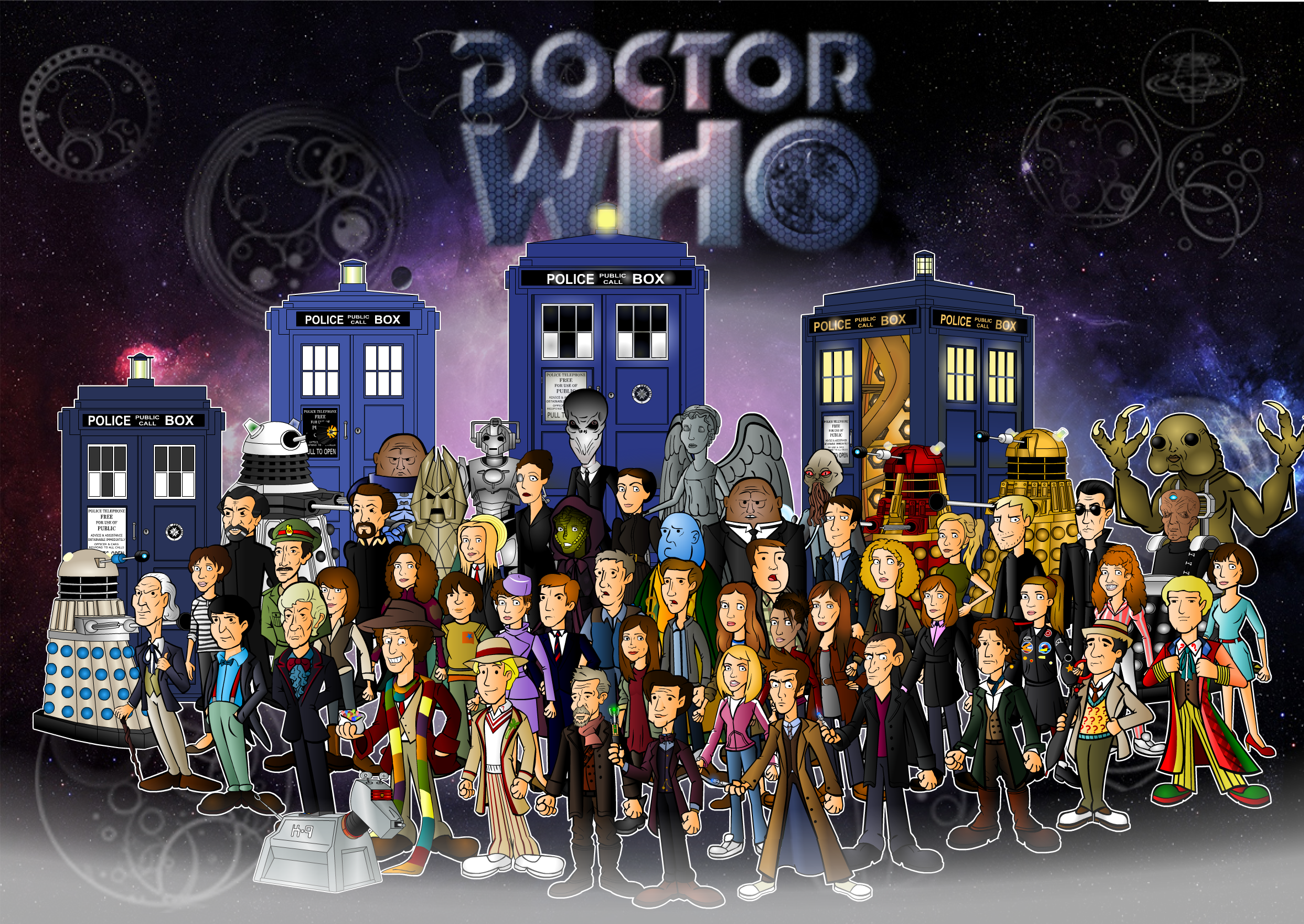 All Doctors Wallpaper Doctor Who 50th Anniversary By