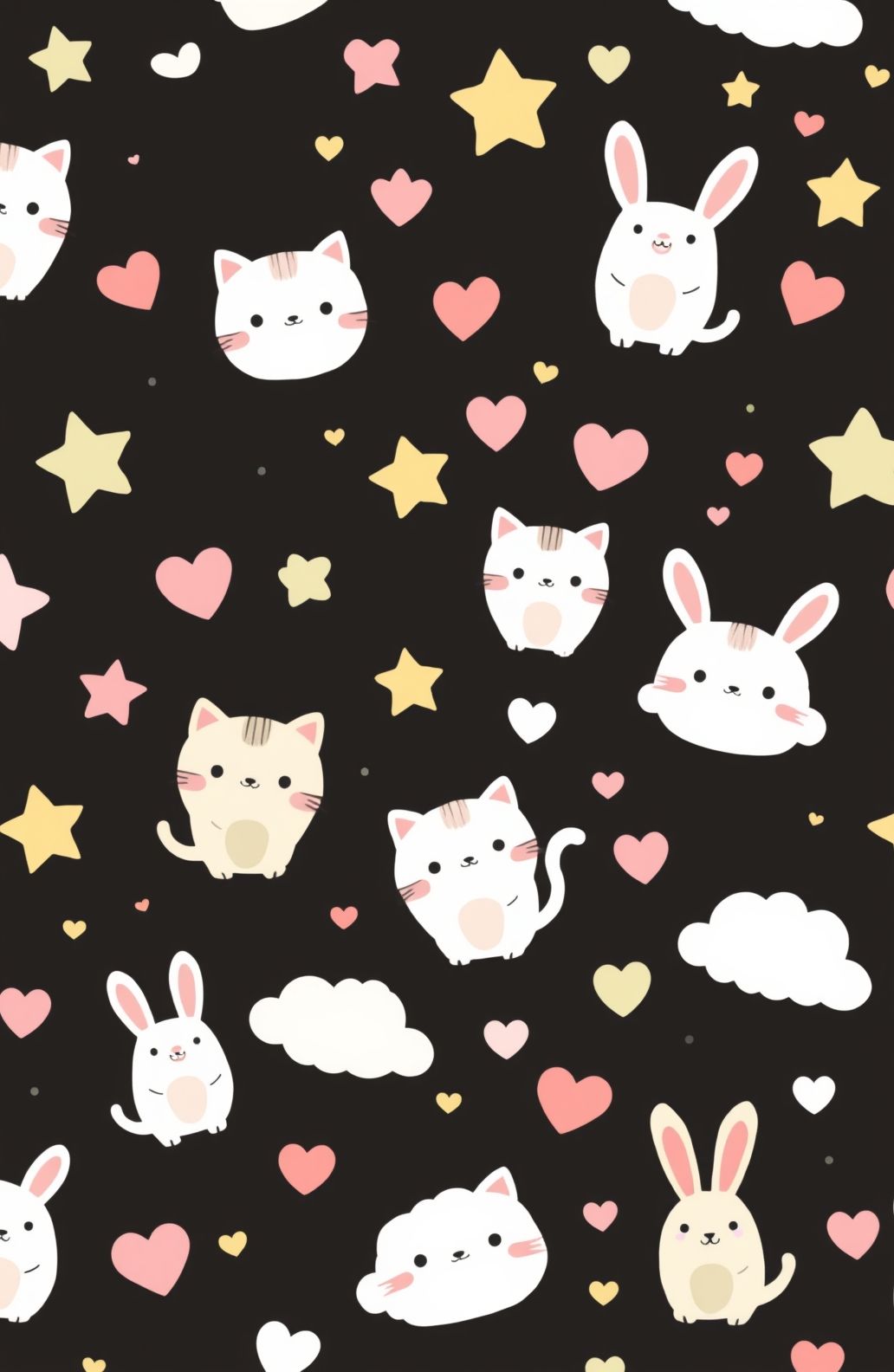 Kawaii Black Wallpaper
