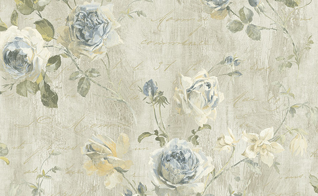Floral Midcentury Wallpaper Tampa By Wallaper Boulevard