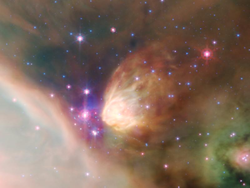 Fabulous Space Traveller Background From Spitzer Telescope