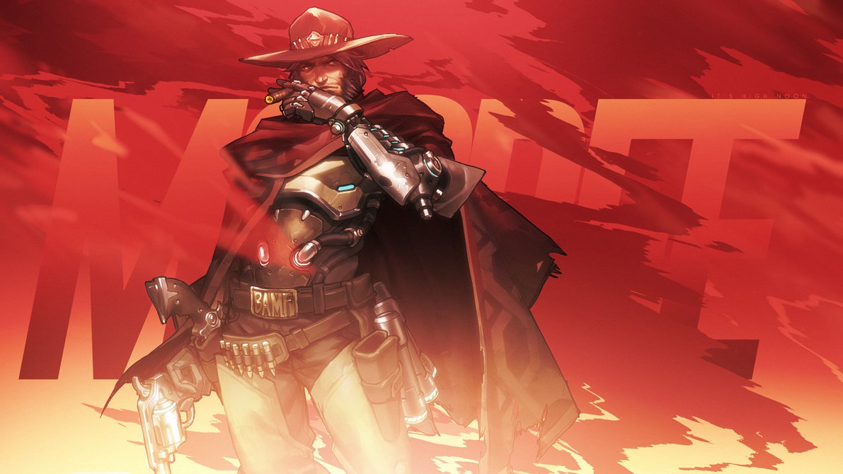 Overwatch   McCree Wallpaper by MikoyaNx