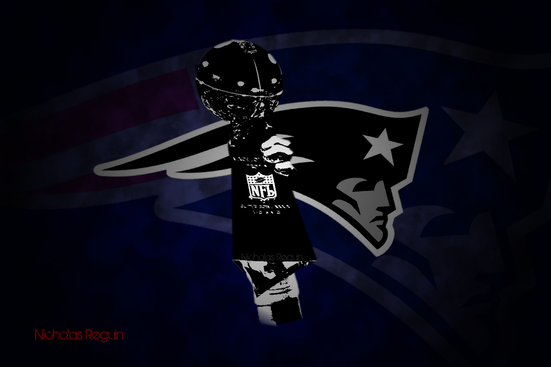 New England Patriots Lombardi Puter Background By Nicholasreguin On