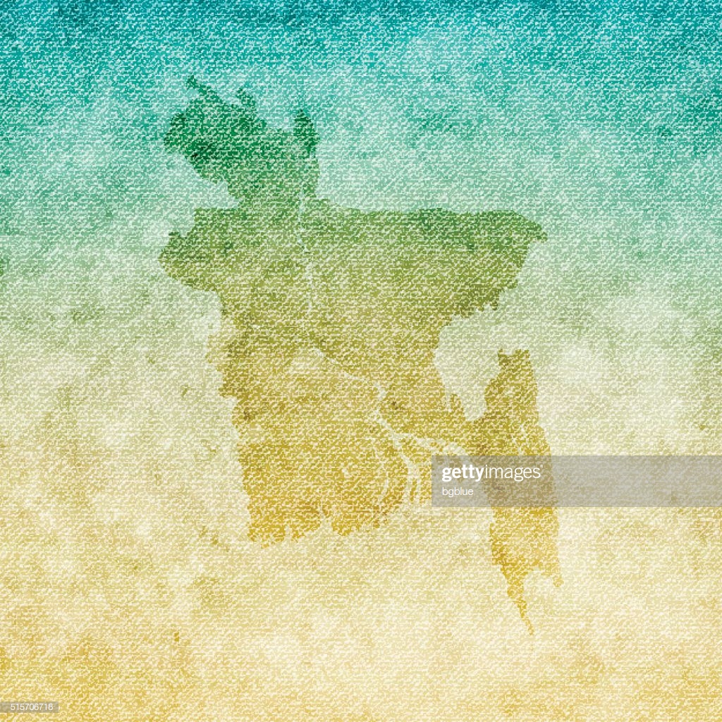 Bangladesh Map On Grunge S Background High Res Vector Graphic