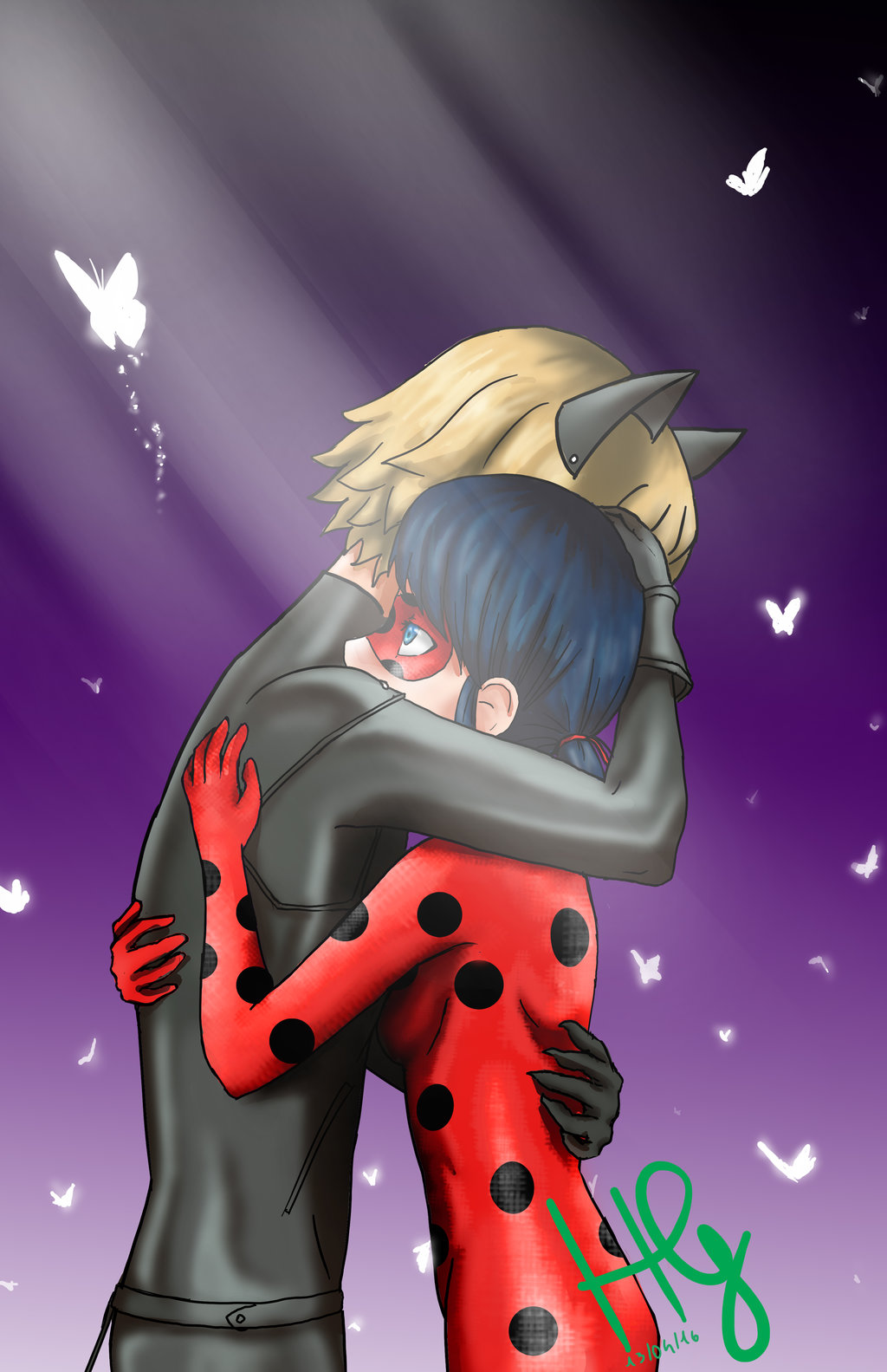 Ladybug Image And Chat Noir HD Wallpaper Background