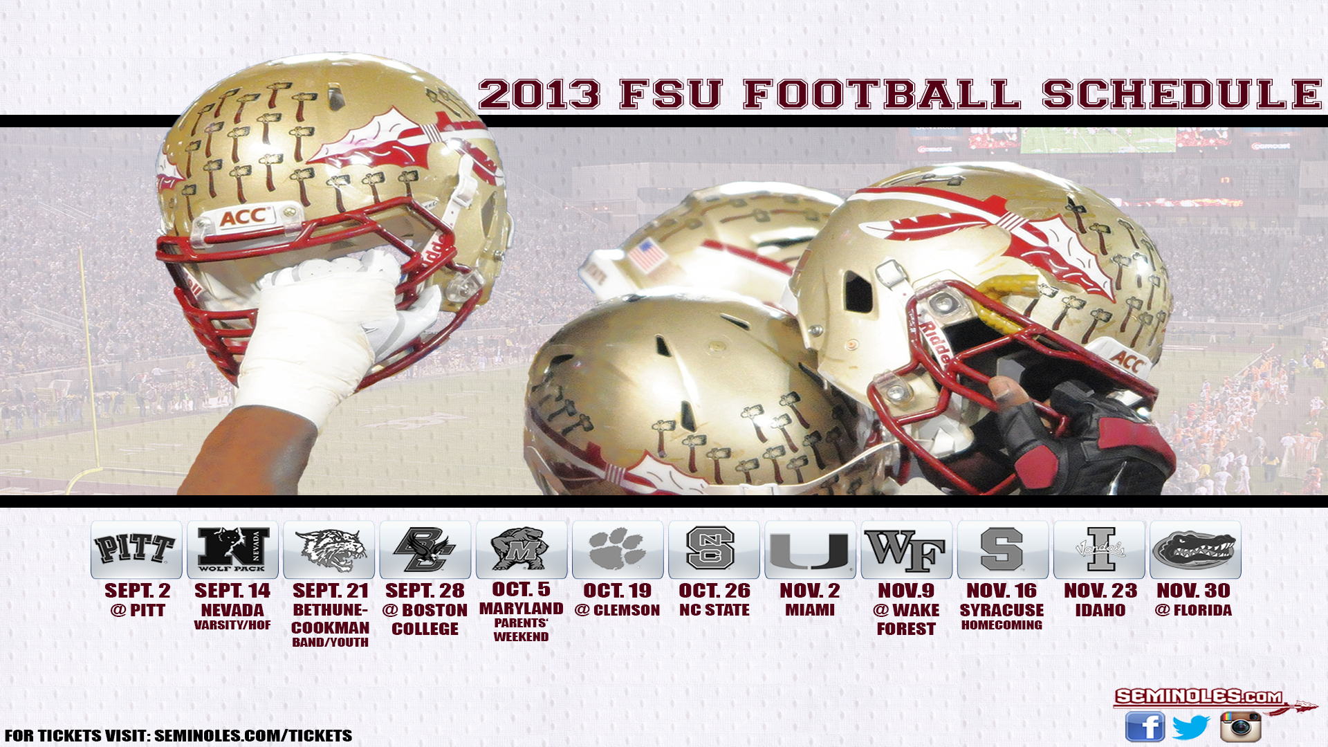 Florida State Seminoles Schedule 2013