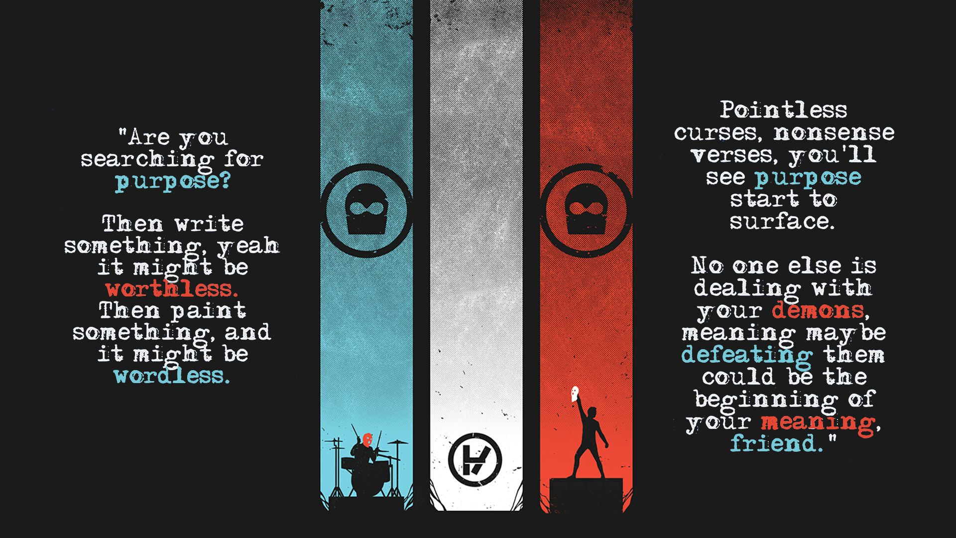 Made A Twenty One Pilots Wallpaper I Hope There Are Some Fans Out