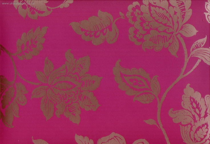 Bromley Wallpaper Fuschia Maybe For The New House