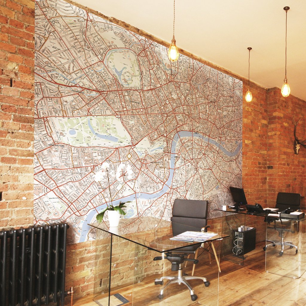 Home Products Map Wallpaper Site Centred Ordnance Survey Wall