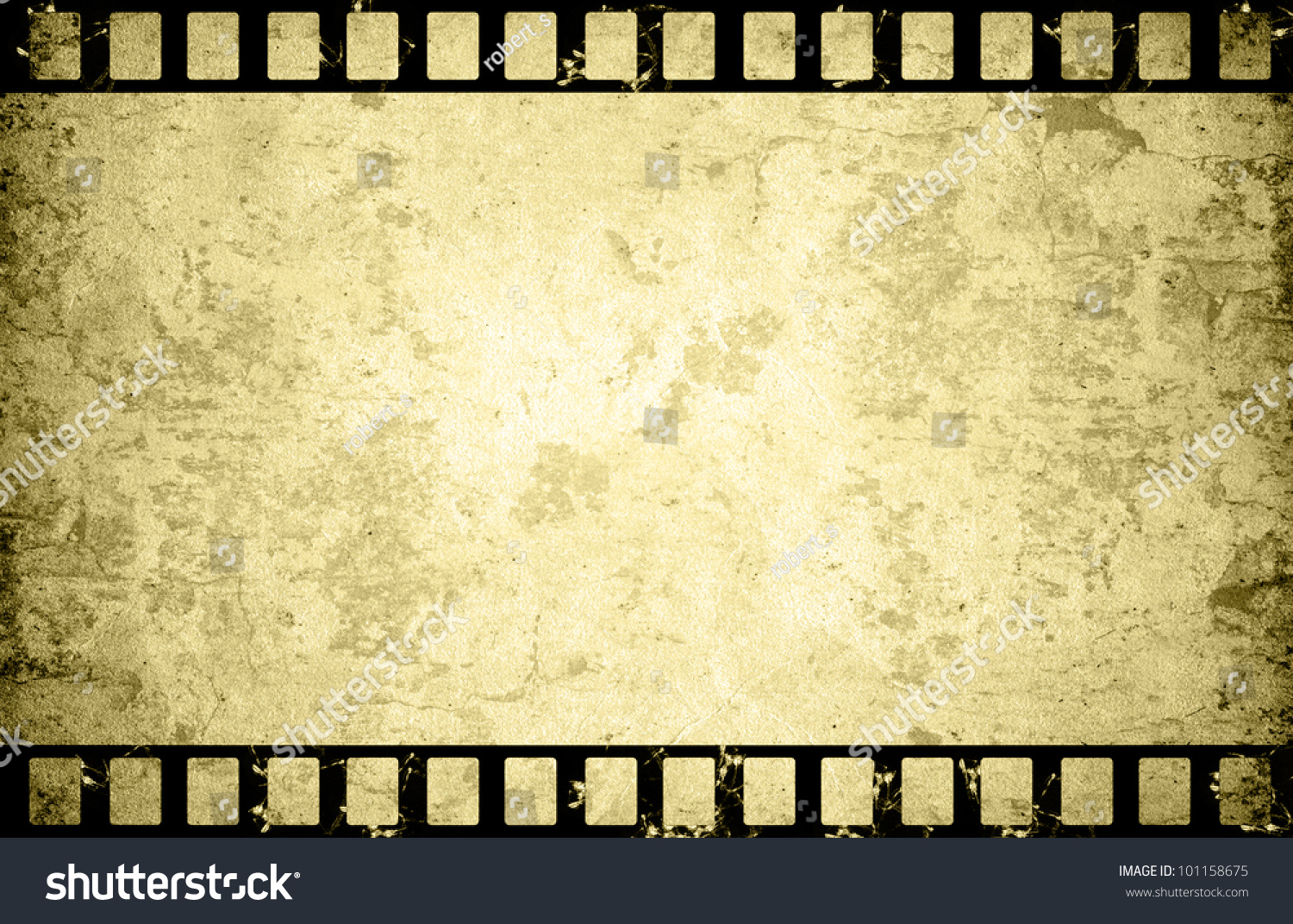 Old Paper Film Strip Background Stock Illustration