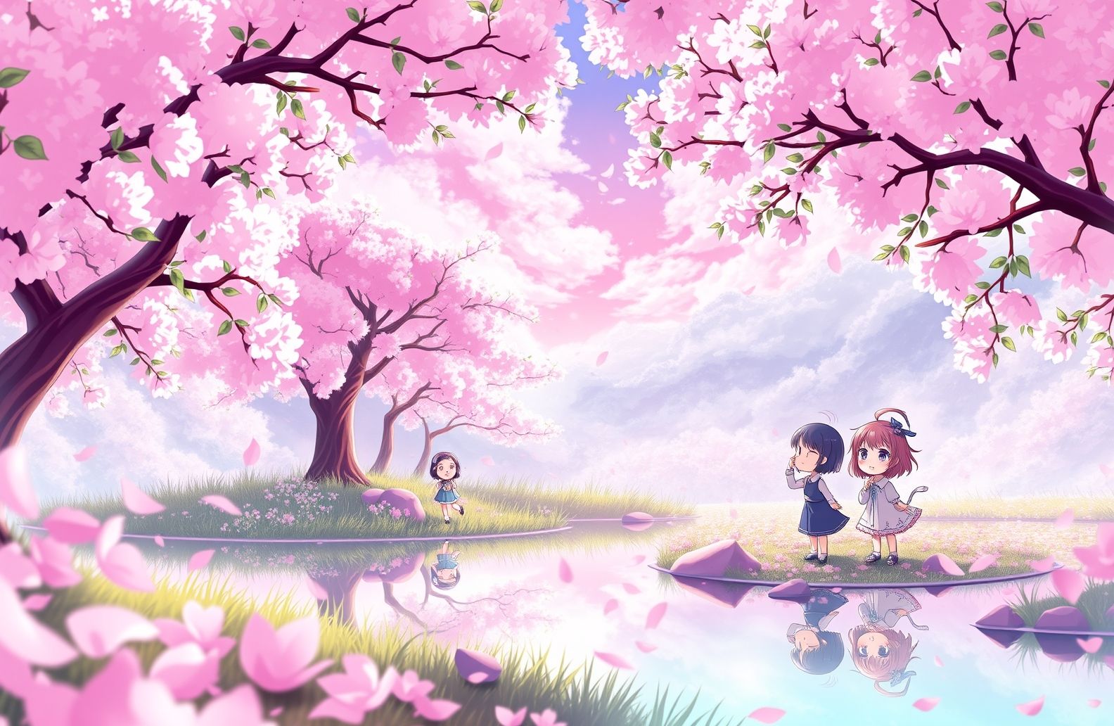 Pink Anime Wallpaper