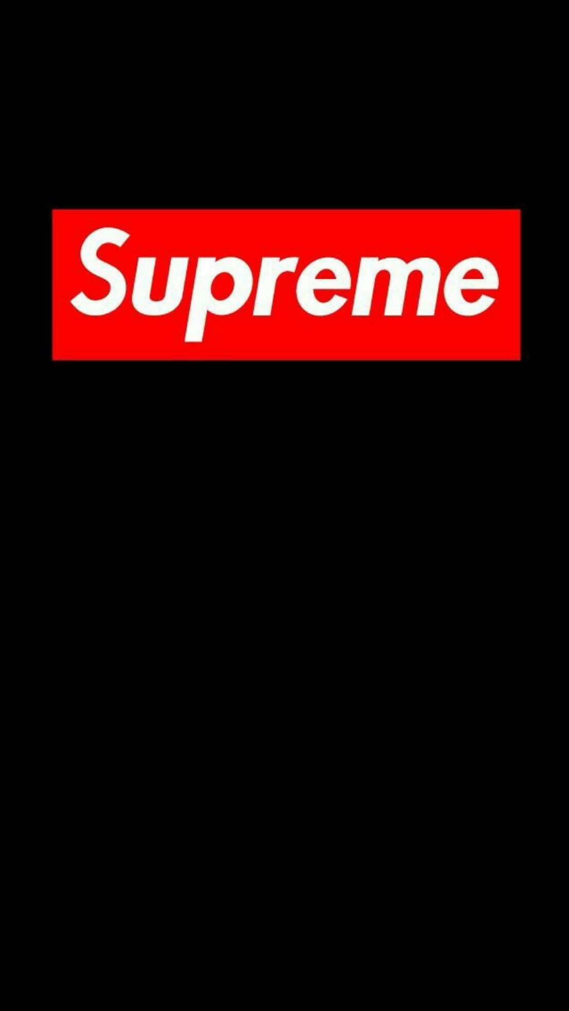 Supreme Black Wallpaper iPhone Android