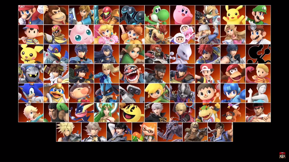 A Current Character Roster Background Smashbros