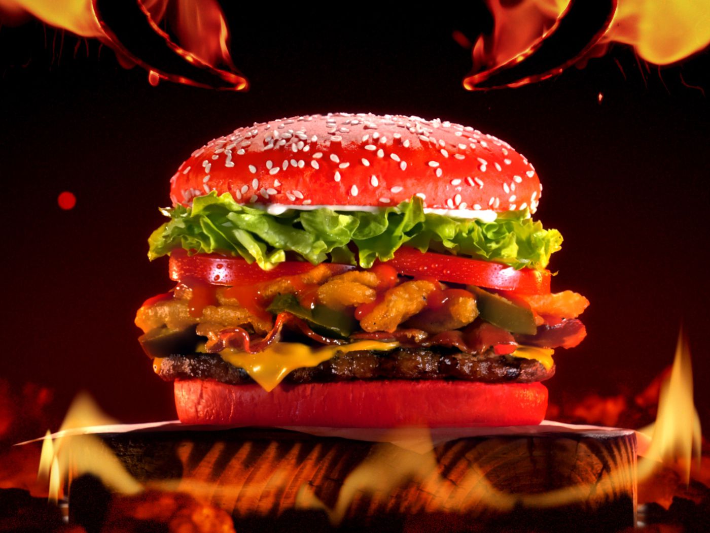 Feel The Wrath Of Burger King S Hot Sauce Bun Eater