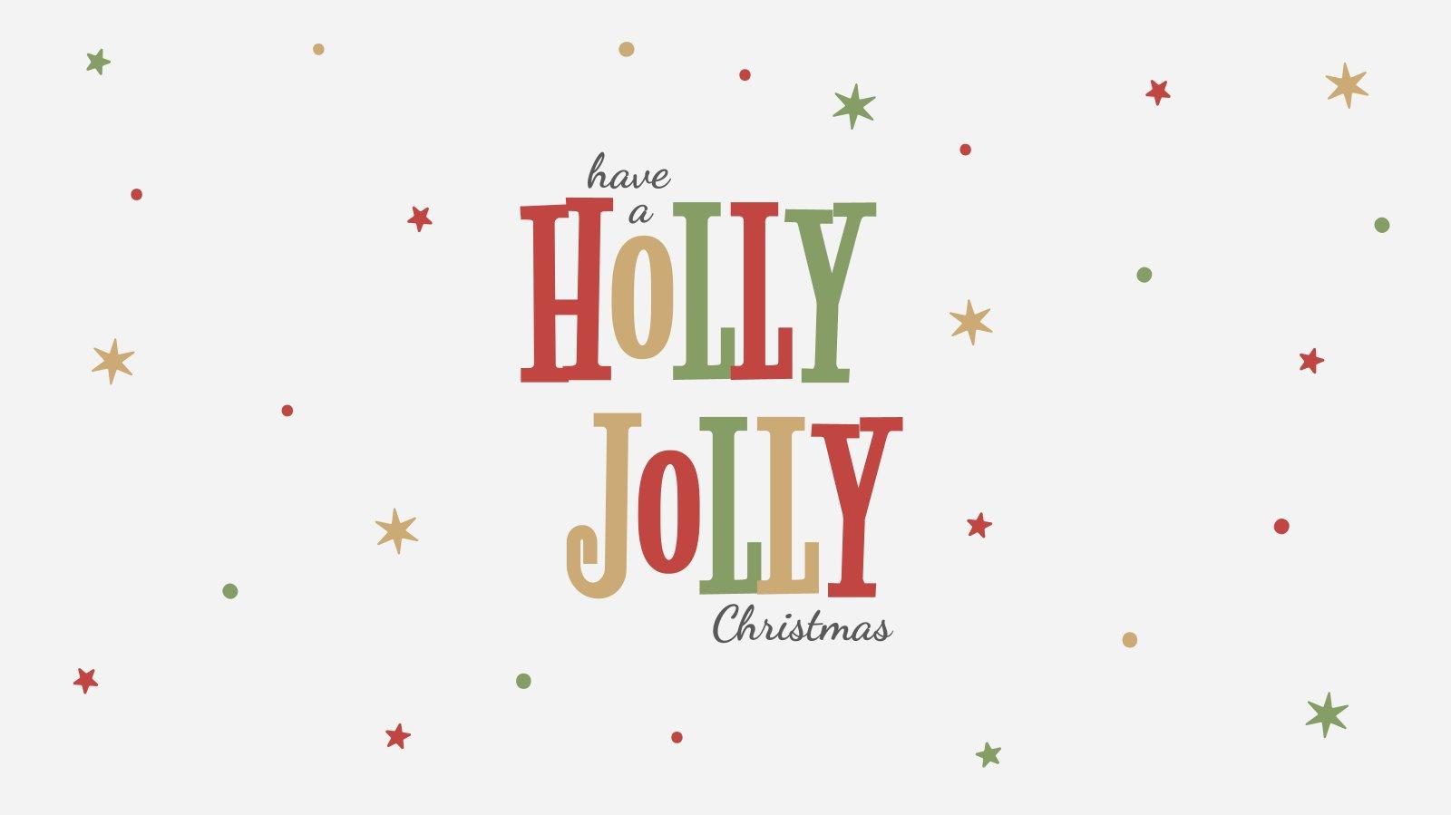  Free Download Holly Jolly Presentation Google Slides PPT Template 