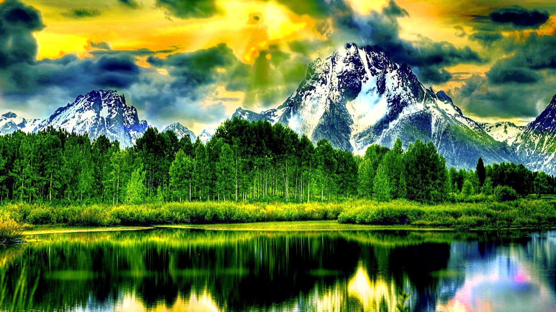 HDr Nature Background HD Wallpaper