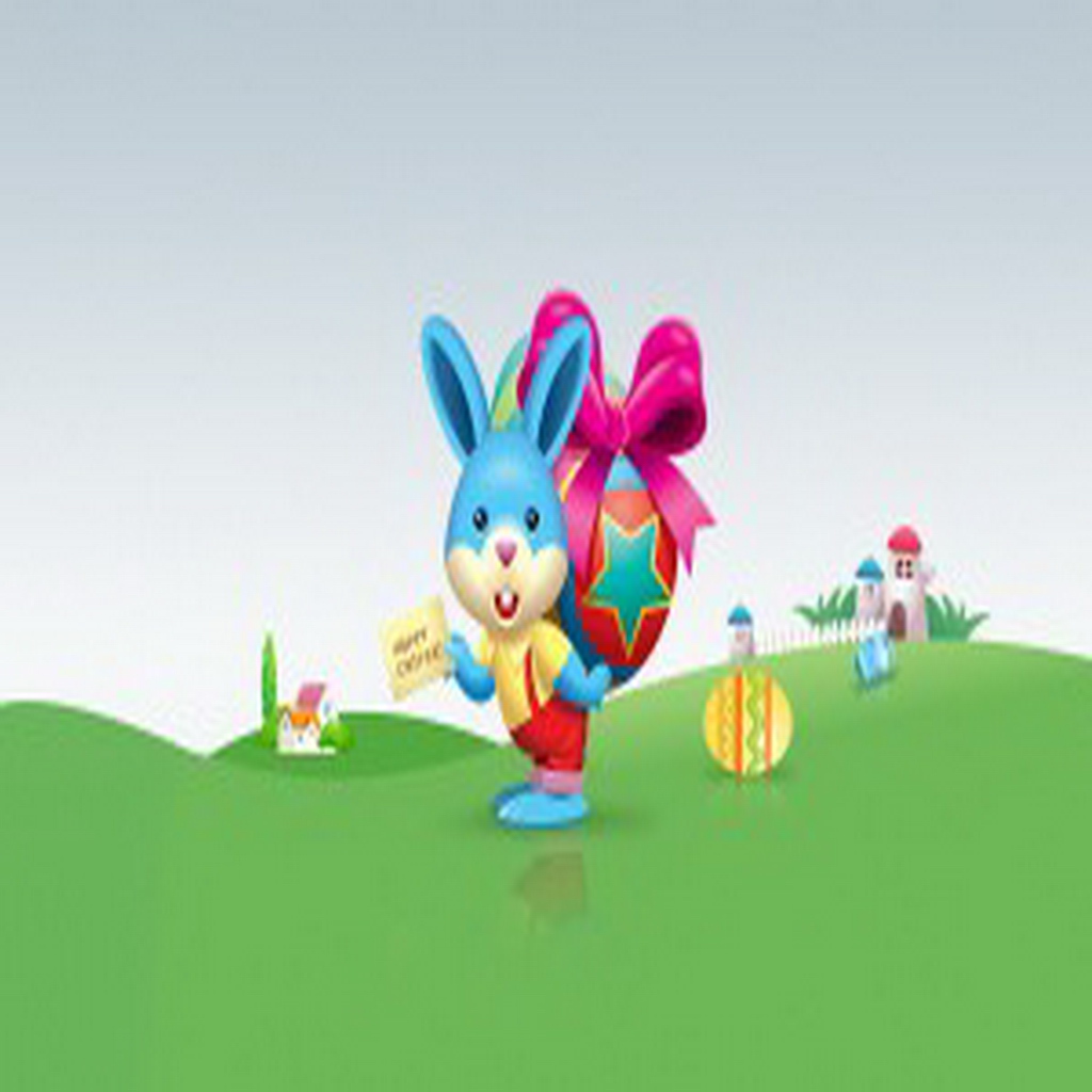 Easter Bunny HD Wallpaper Anime Holiday iPad