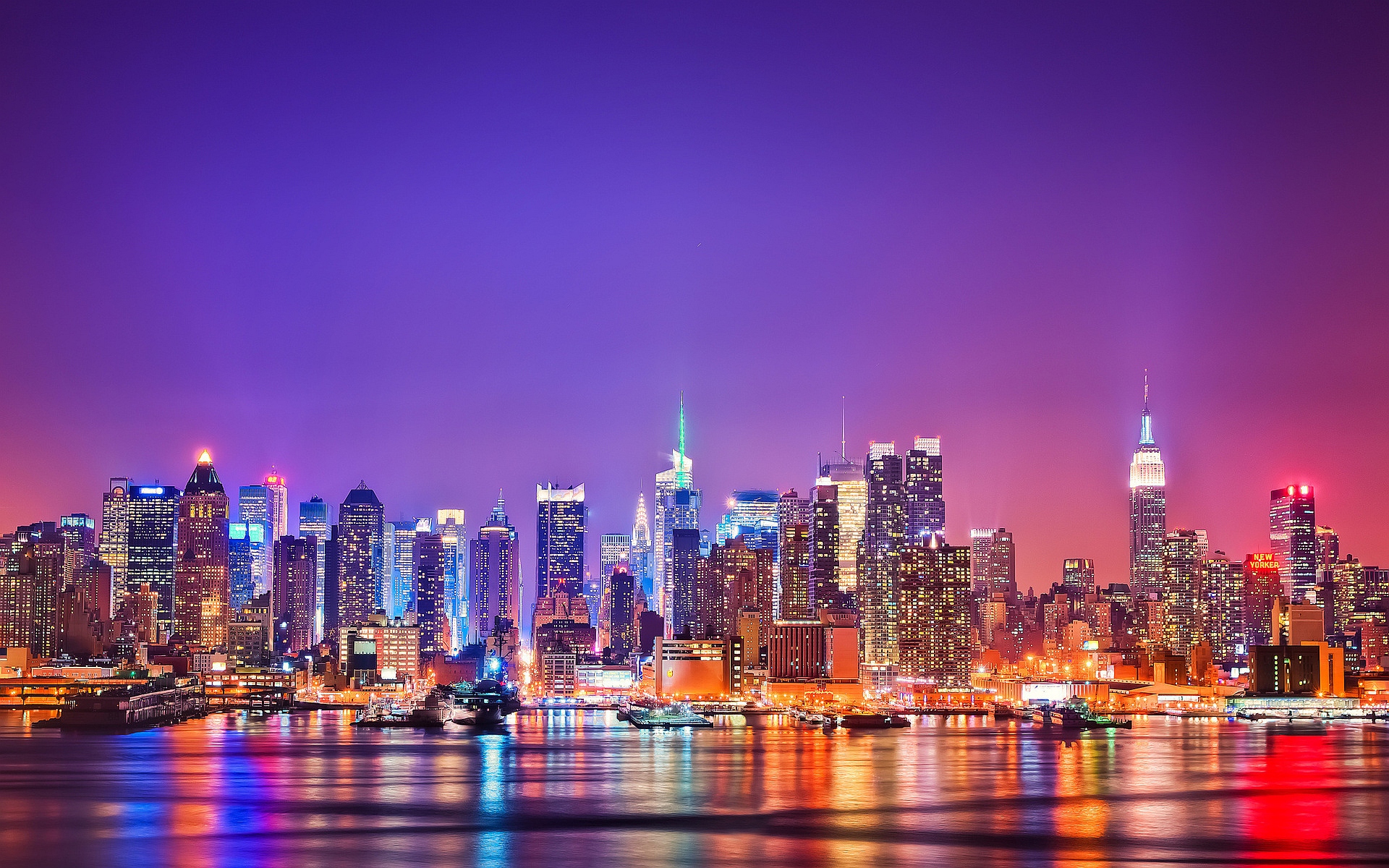 Colorful New York City Wallpaper