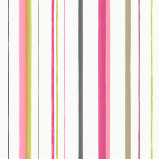 K2 Arabella Stripe Wallpaper In Fuchsia From Wilko Budget