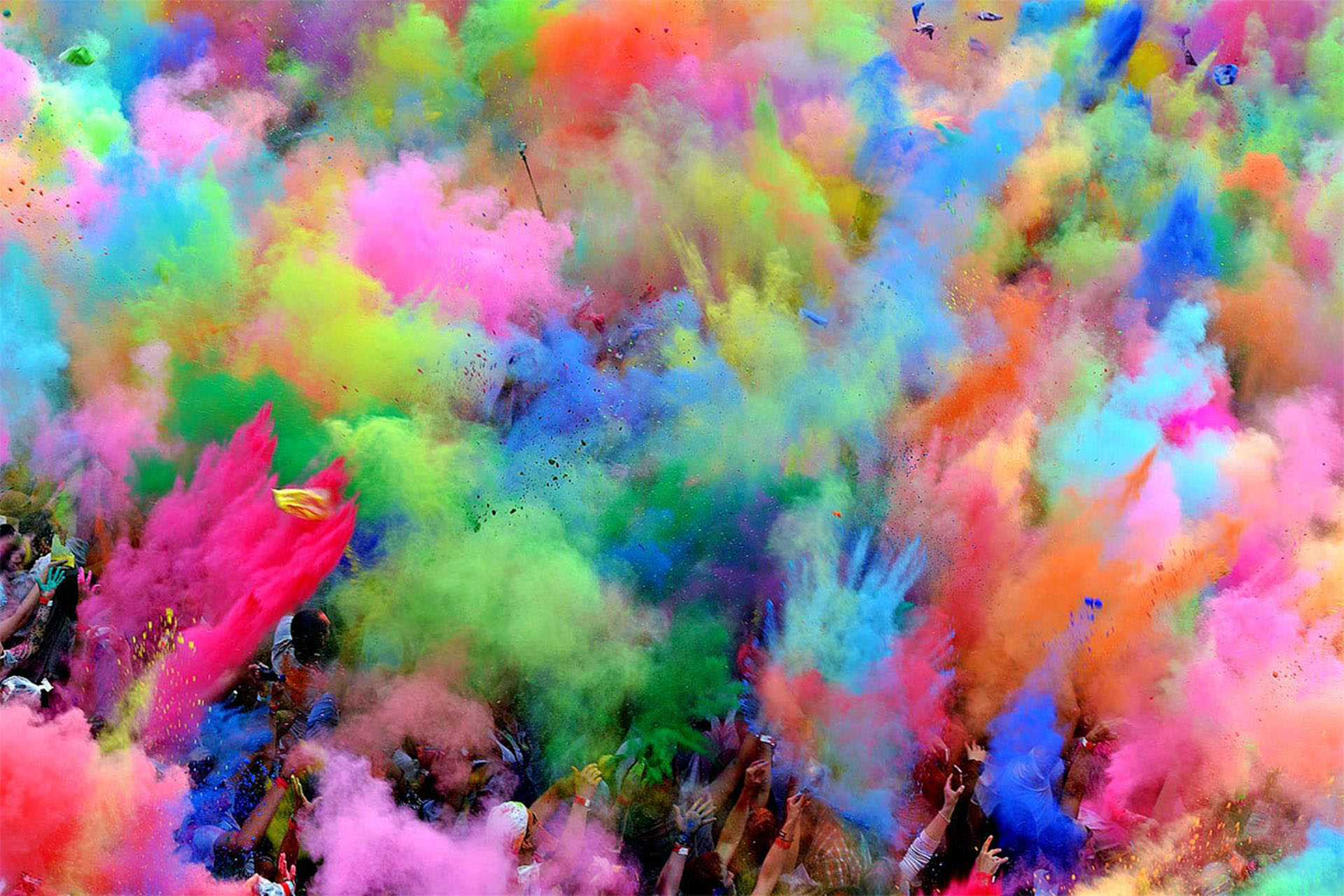 🔥 Download Colorful Atmosphere In Holi Festival With Different By