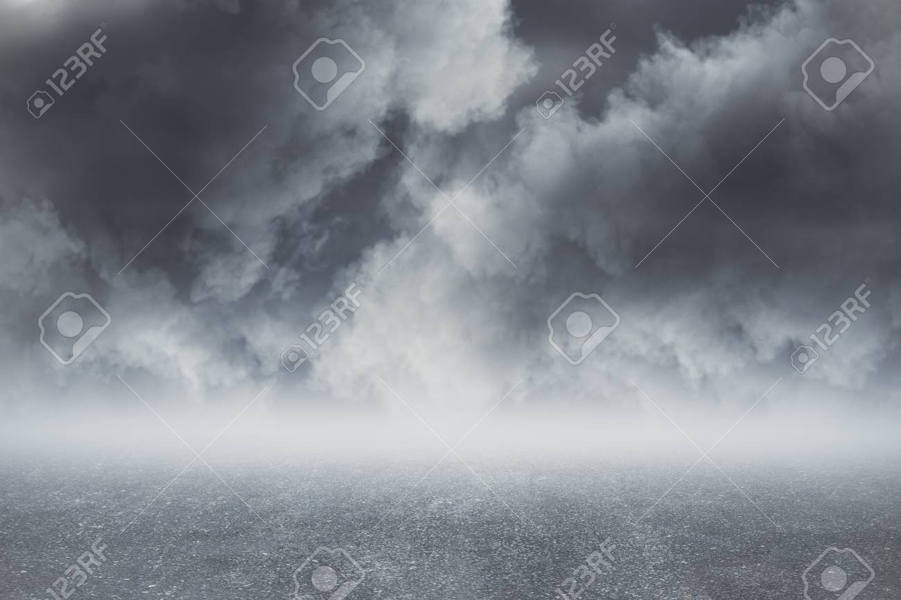 Abstract Gray Dull Cloudy Sky Background Stock Photo Picture And