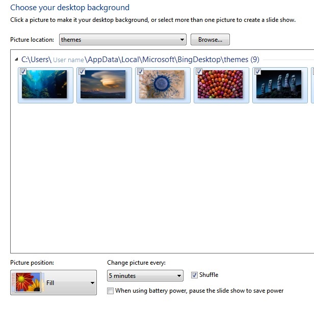 Help Windows Desktop Slideshow From Bing Wallpaper