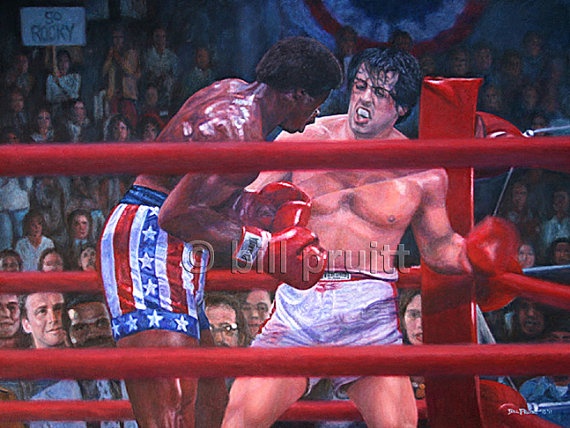 Stallone Rocky Balboa Apollo Creed Art By Billpruittart