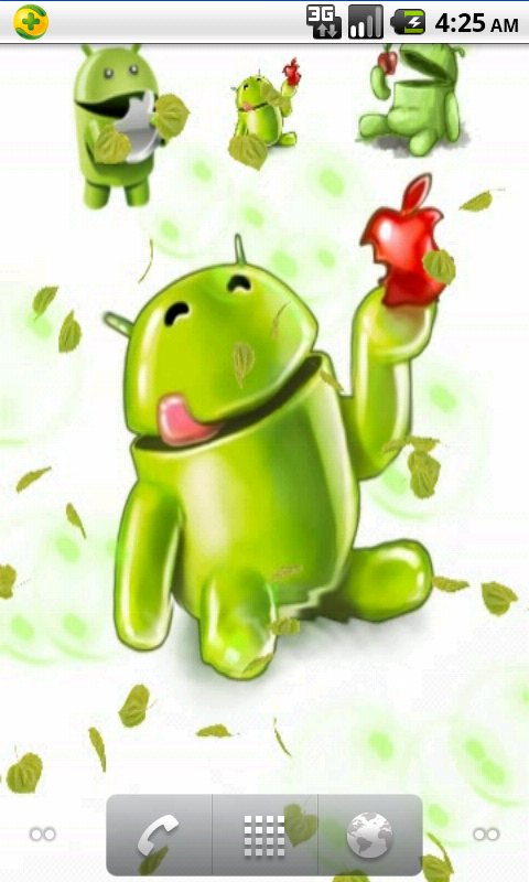 Eating Apple Live Wallpaper Android