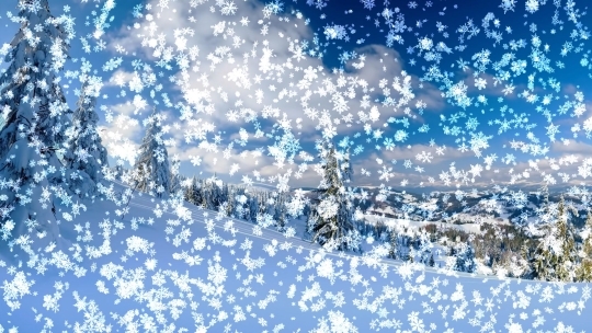 Snowy Desktop 3d Animated Wallpaper Screensaver Screenshot