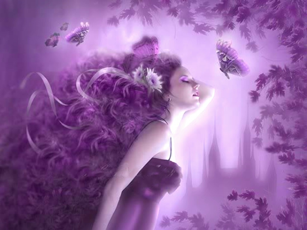Violet Wallpaper HD Background