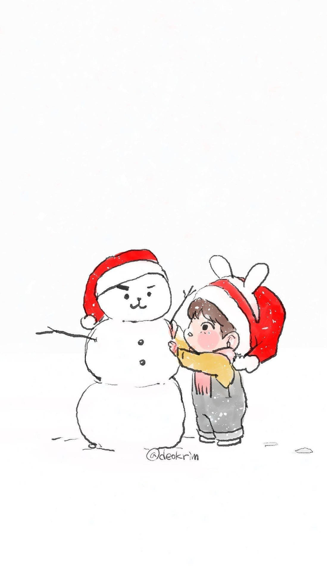 Bts Cartoon Wallpaper