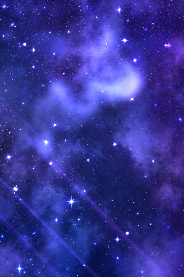 Purple Star Space iPhone HD Wallpaper