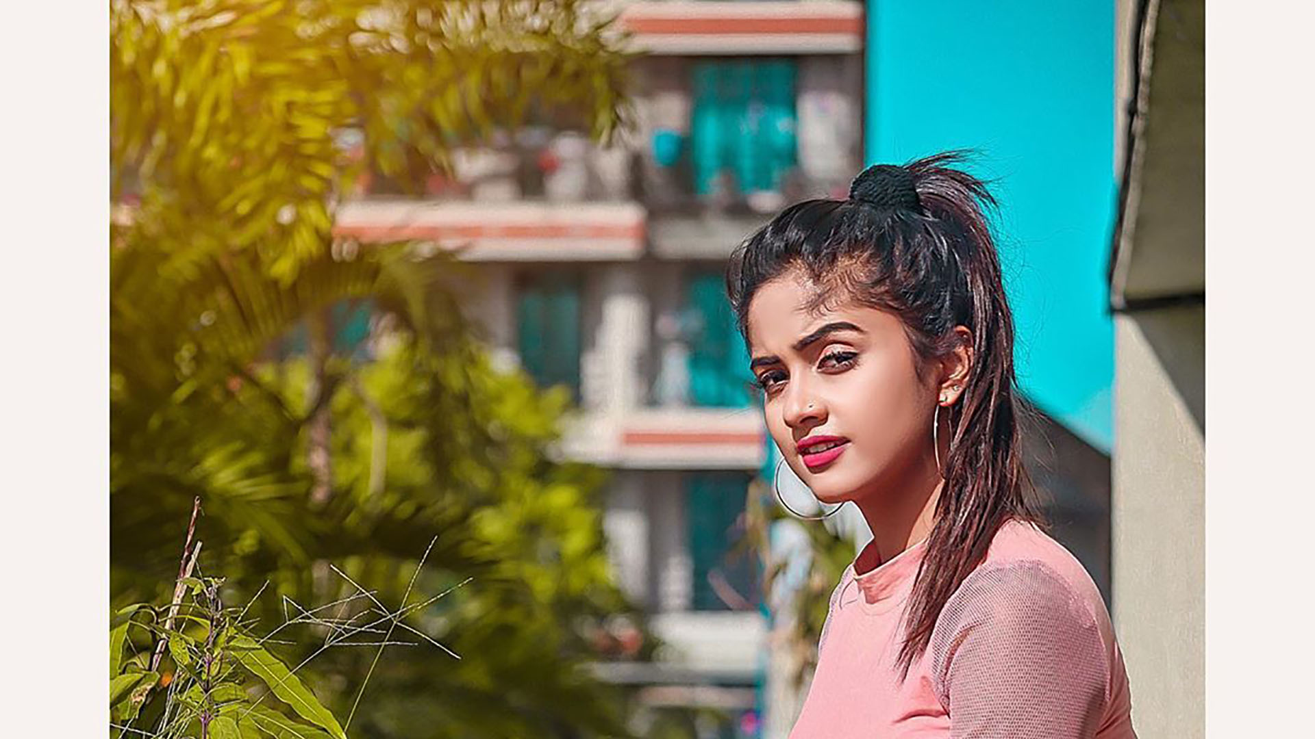 Tiktok Star Nisha Guragain Desktop Wallpaper