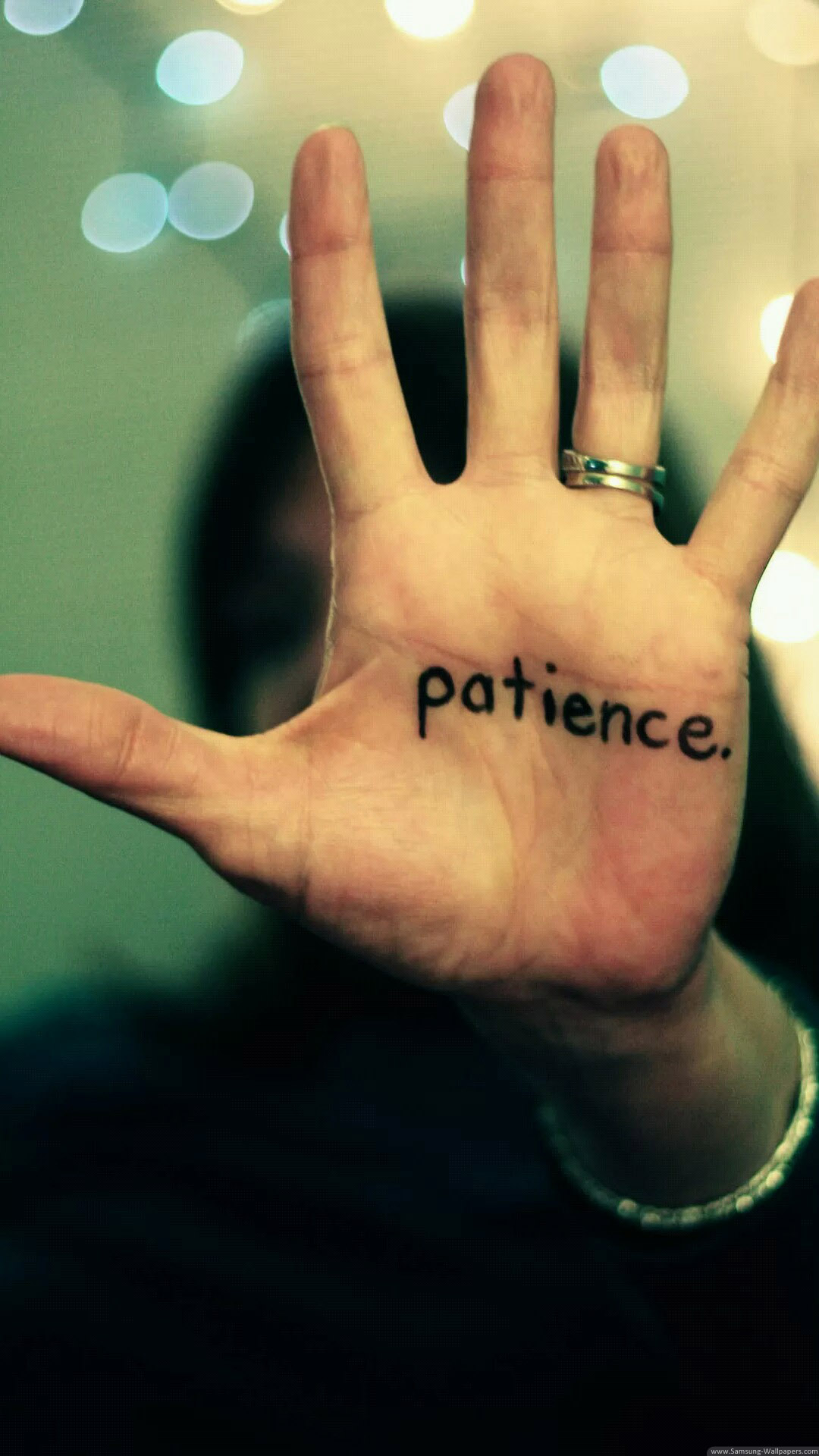 Patience Is A Virtue iPhone Plus HD Wallpaper