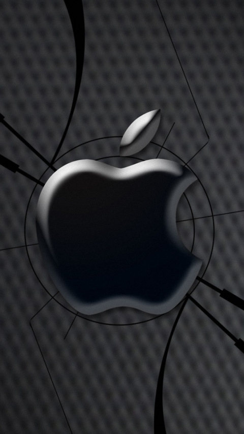 HD Broken Glass Apple Logo Puter Lg Phone Wallpaper Background