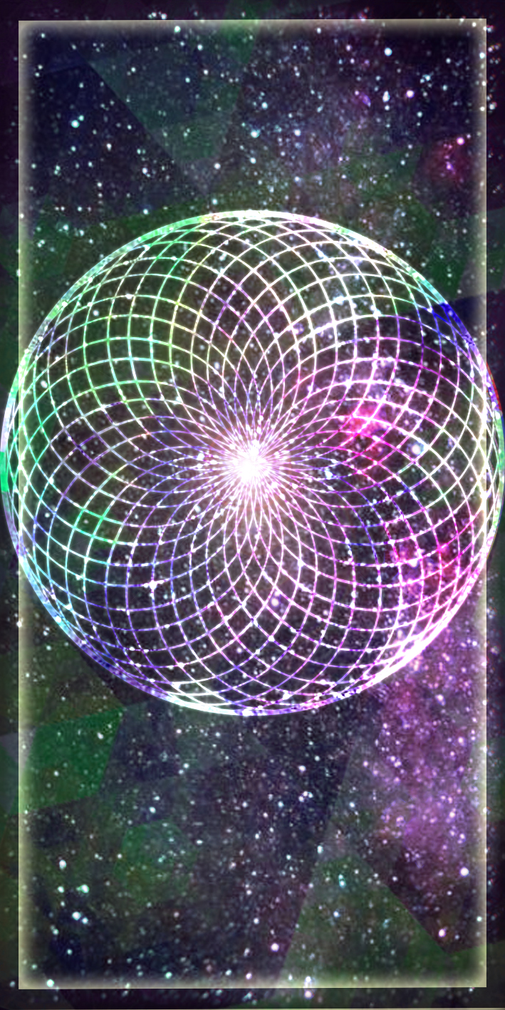 Smart phone wallpaper flower of life by GrimeWeasel on