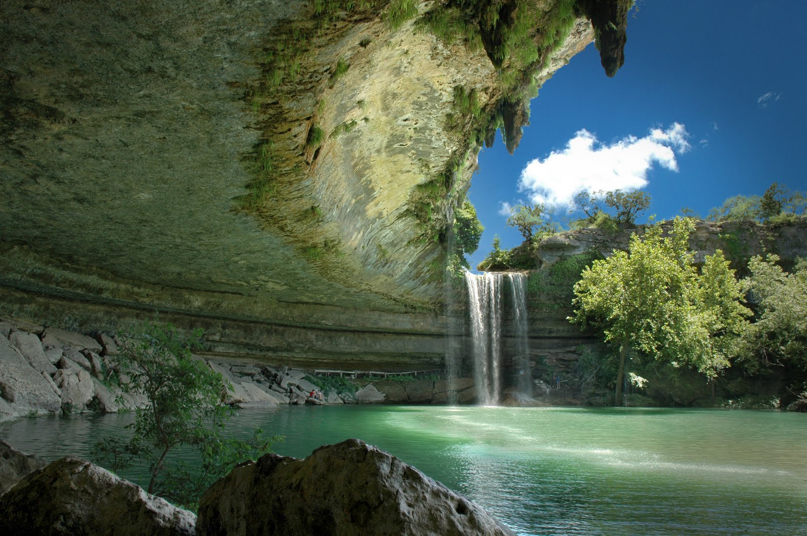 Desktop Beautiful Waterfalls Background Wallpaper