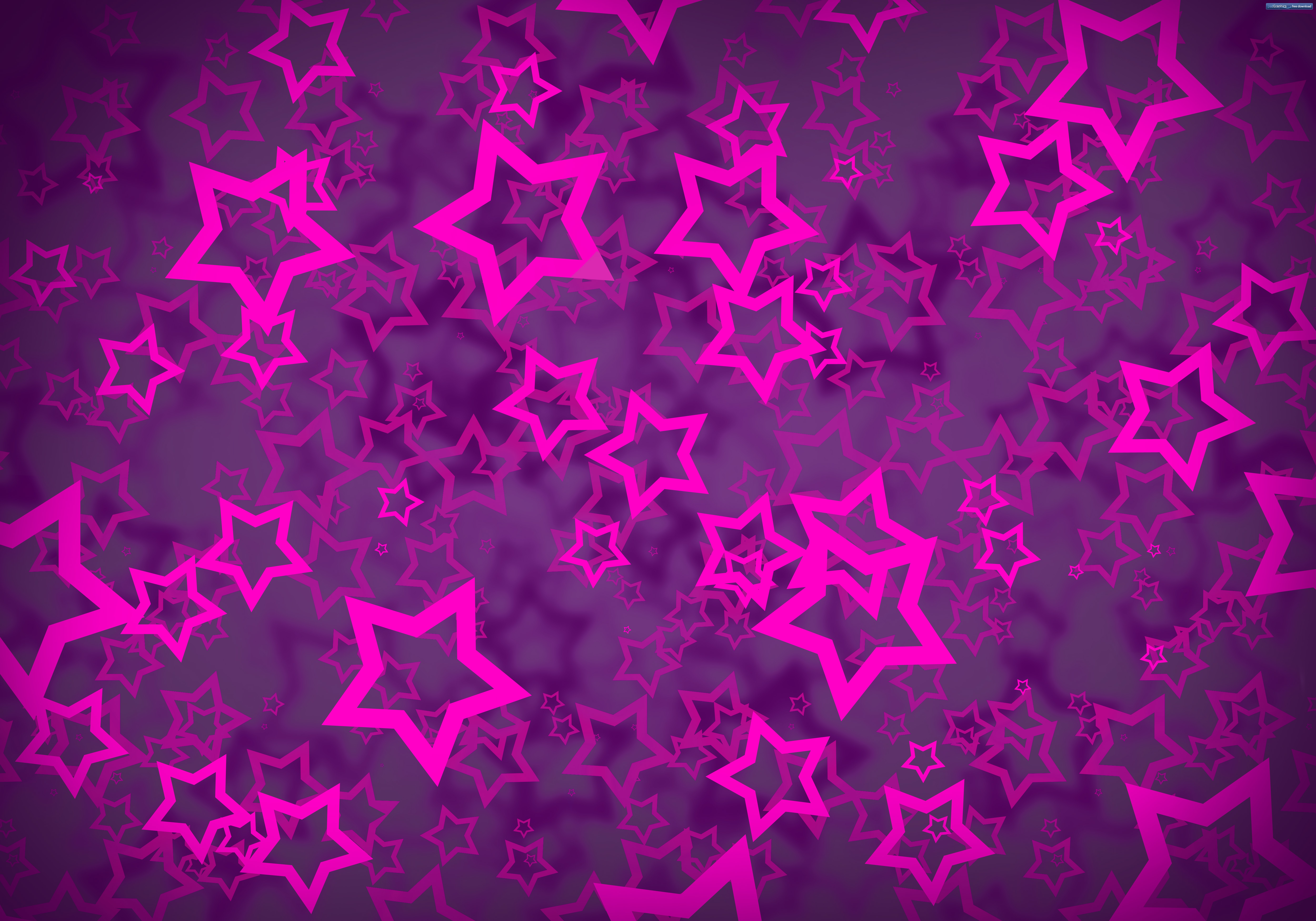 Background Design Purple Pink Stars