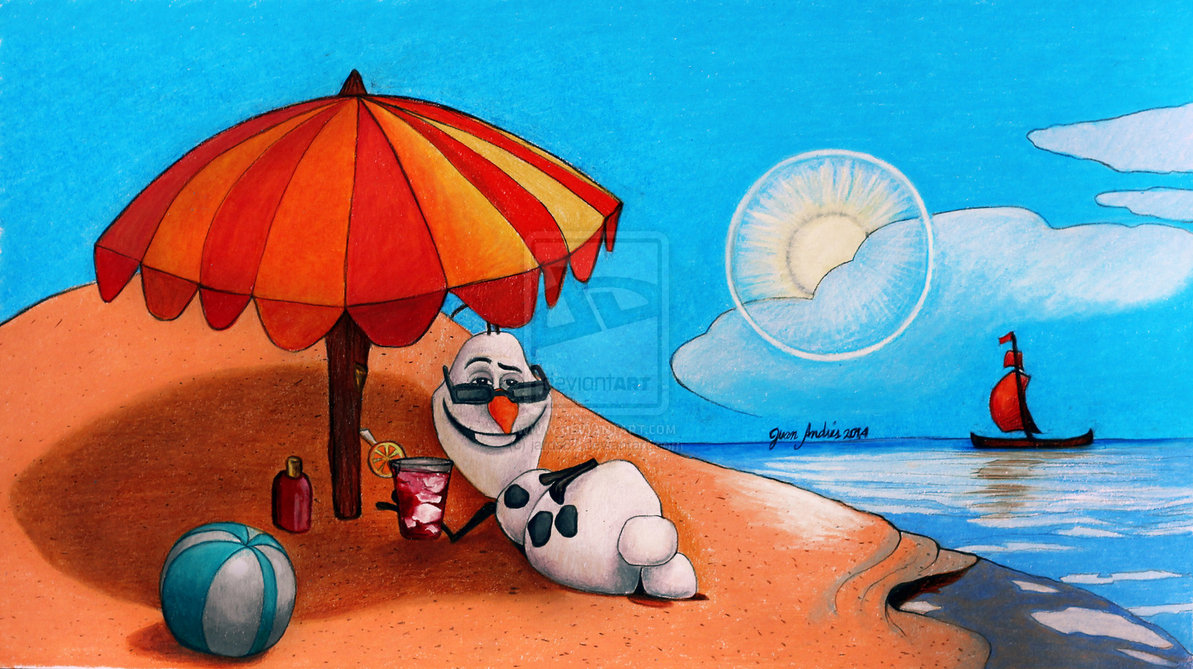 Drawing Olaf In Summer By Jardc87