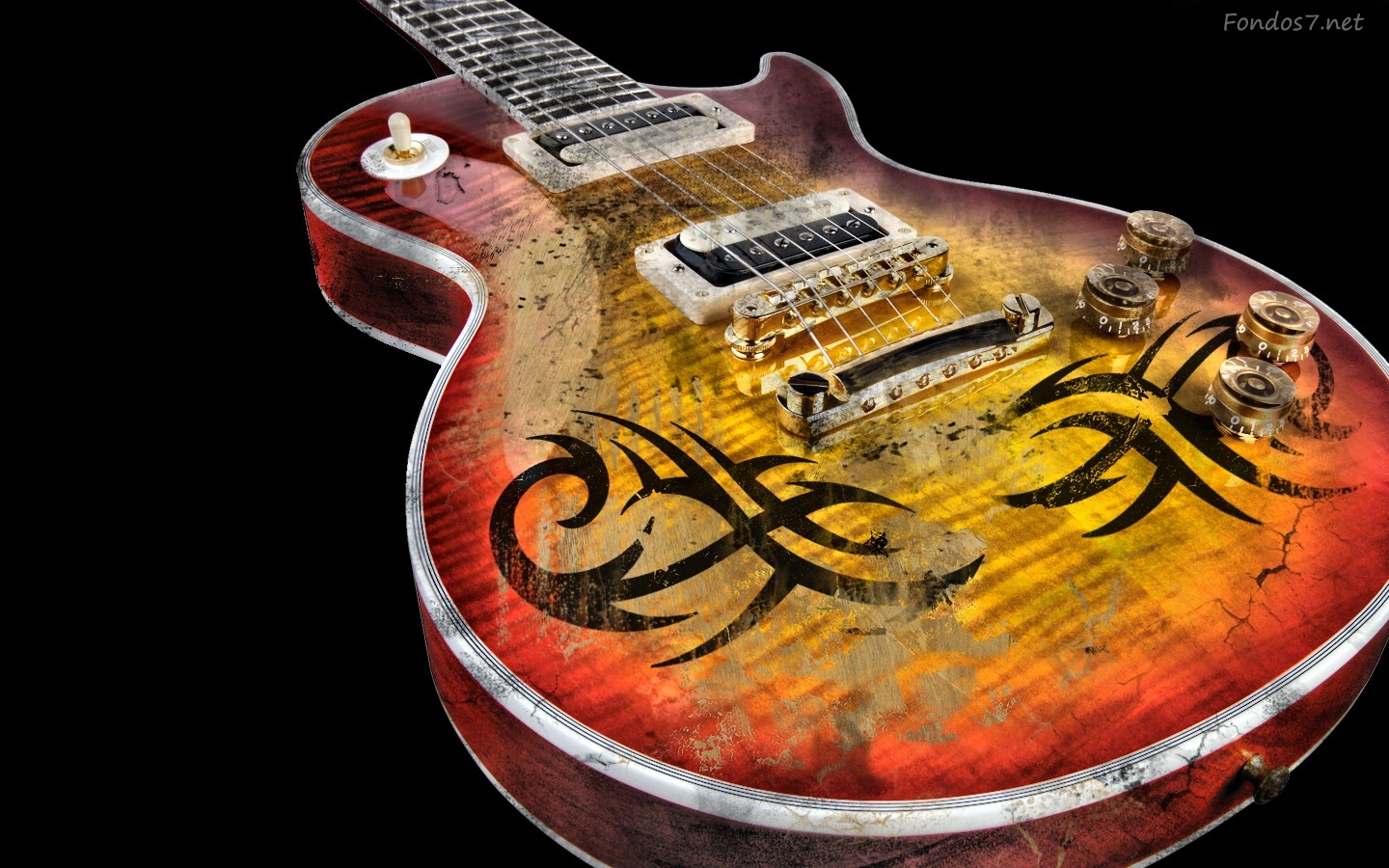 Pantalla Guitarra Gipson Les Paul HD Widescreen Gratis Imagenes