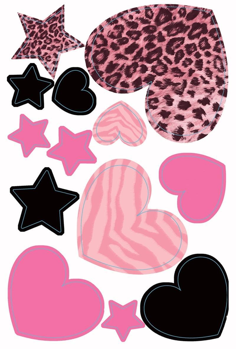 Pink Diva Hearts And Stars Appliques Baby Nursery Kids