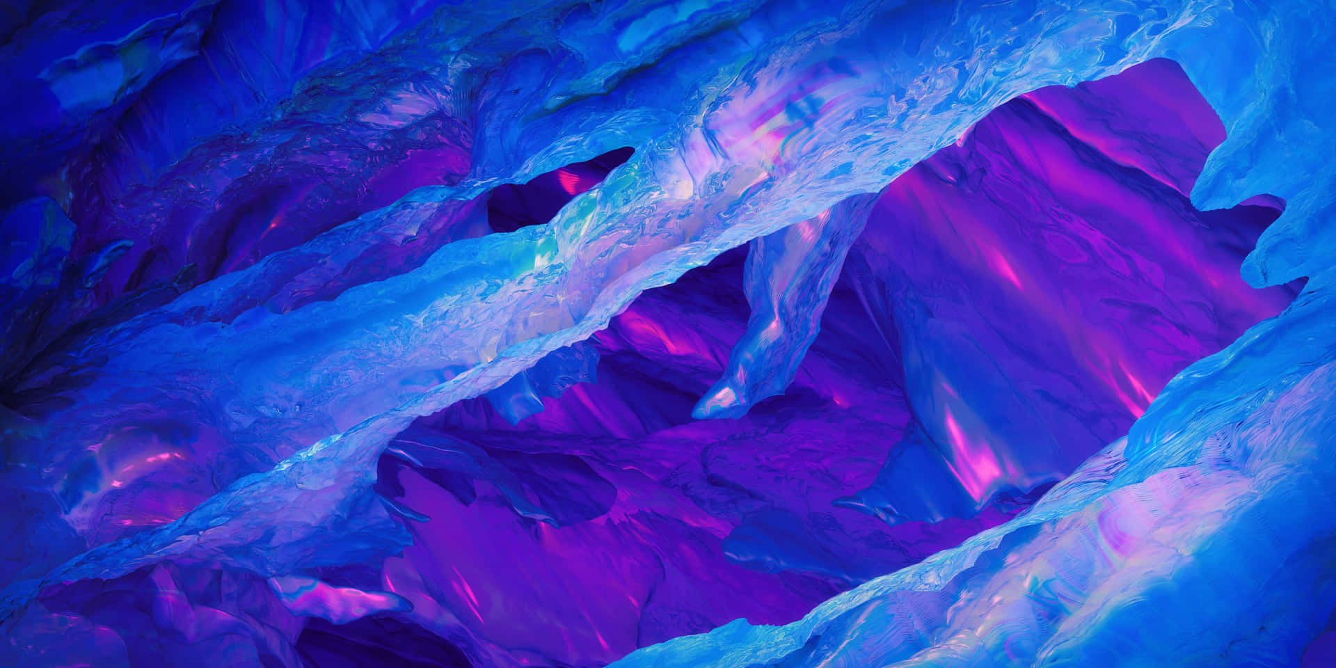 Blue And Pink Aesthetic Neon Wallpaper