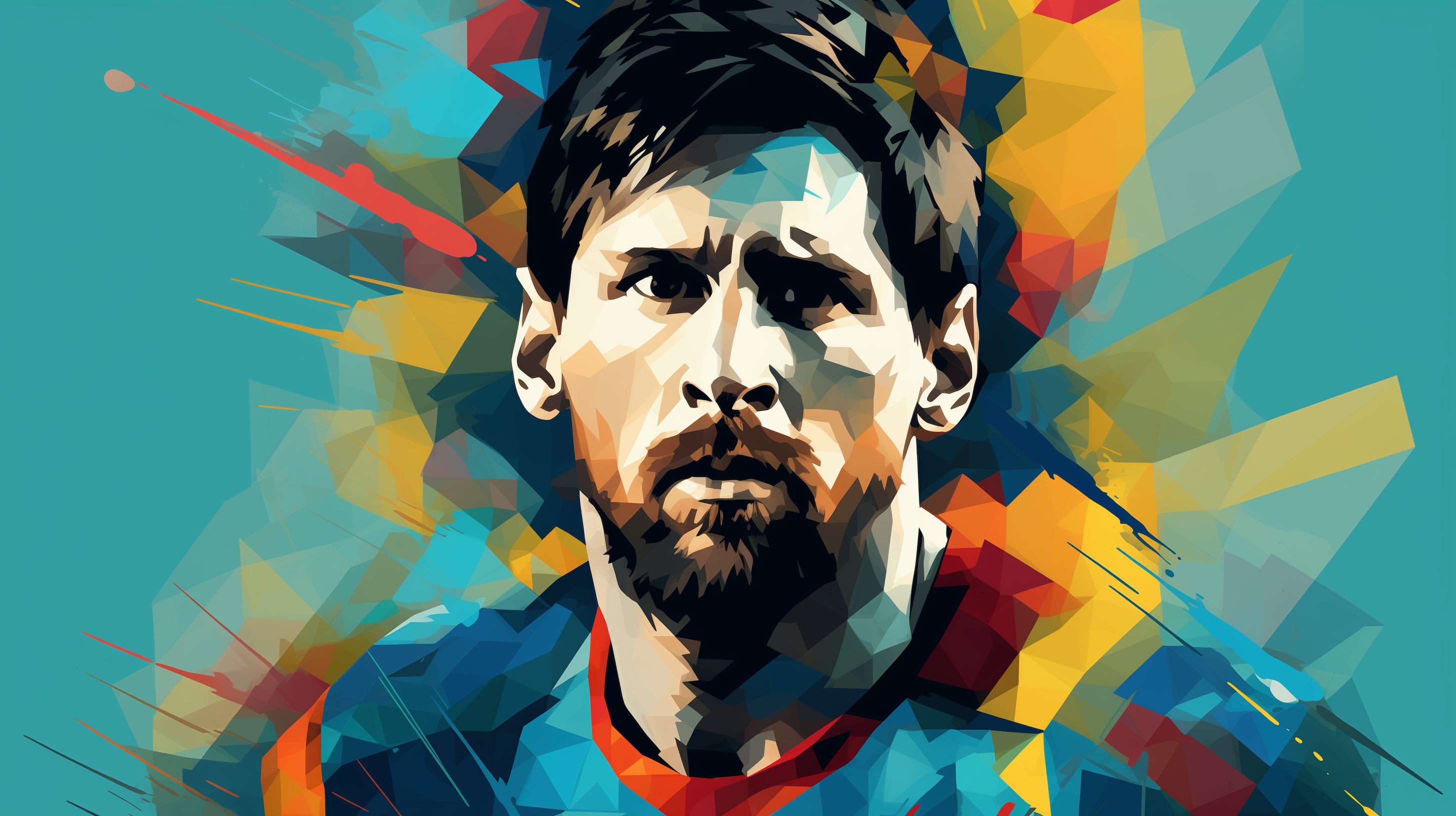 Leo Messi Vector Art Wallpaper