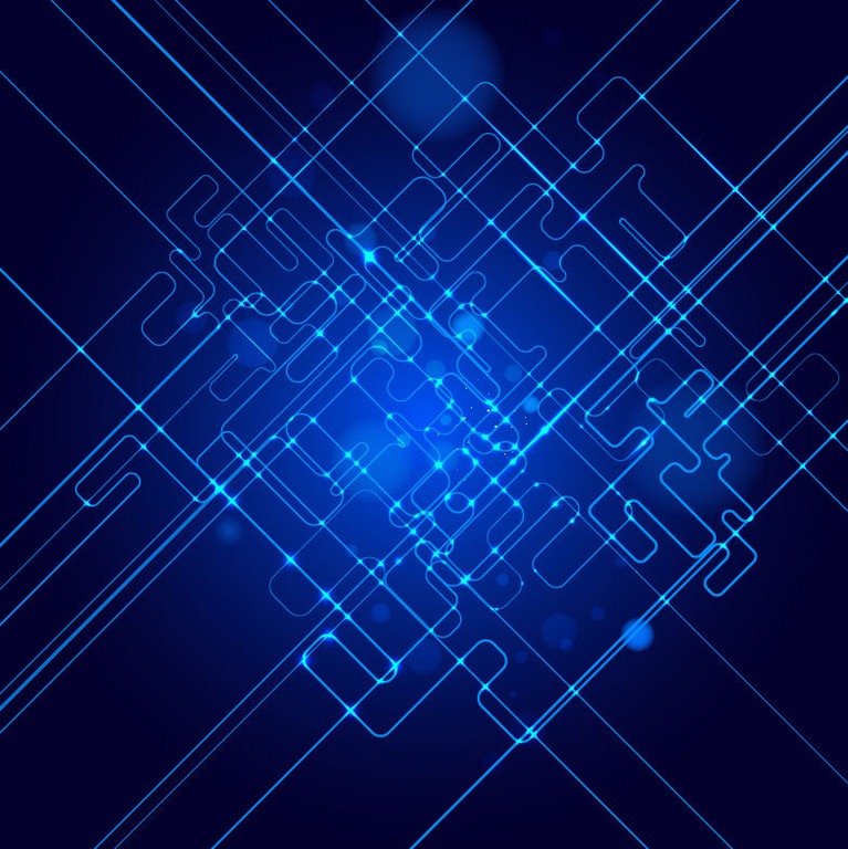 Abstract Tech Blue Background Vector Eps10