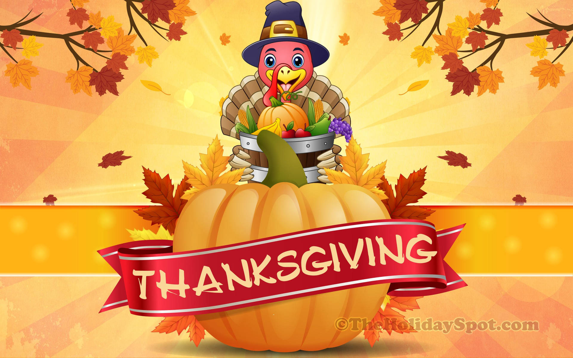 Happy Thanksgiving From Turkey Wallpaper
