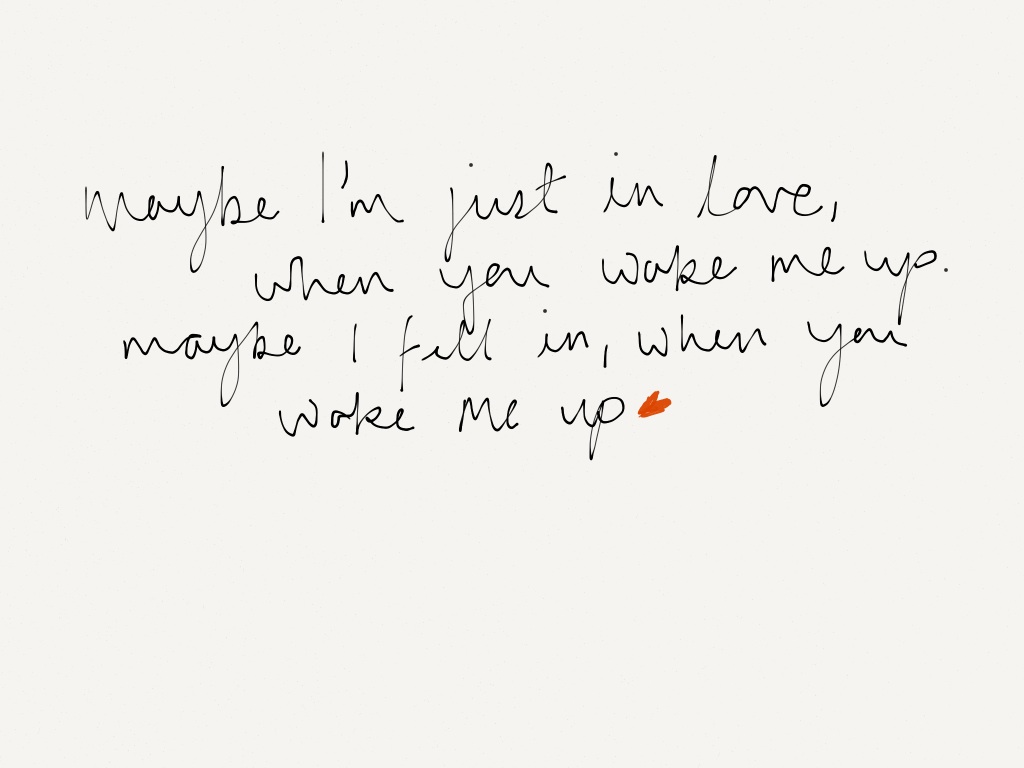 tumblr lyrics ed sheeran wake me up